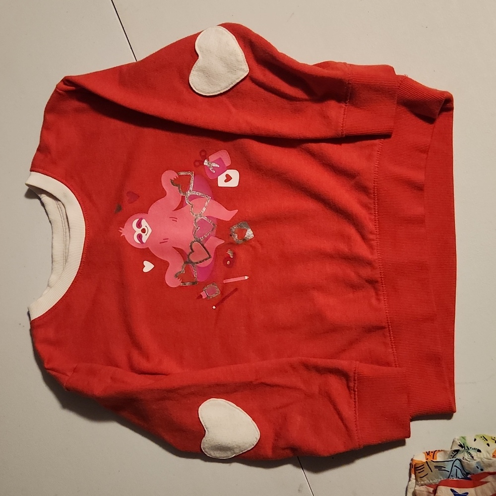 Cat & Jack red sloth sweatshirt